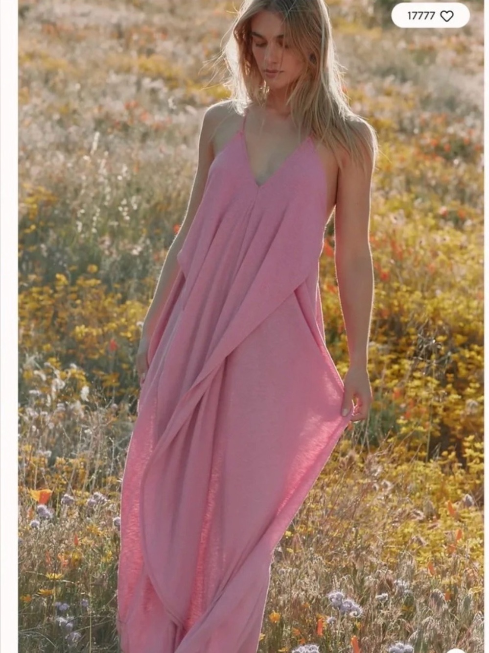 Free People Pink Maxi Dress